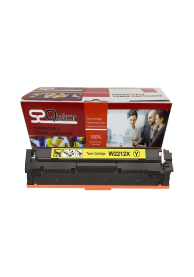 Hp W2212x 207x Uyumlu,  Toner Çipsiz Sarı Yüksek Kapasite Toner M255 Mfp M282 Mfp M283