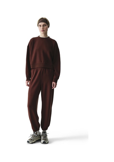 Penti Kahverengi Silky Feel Contrast Sweatshirt