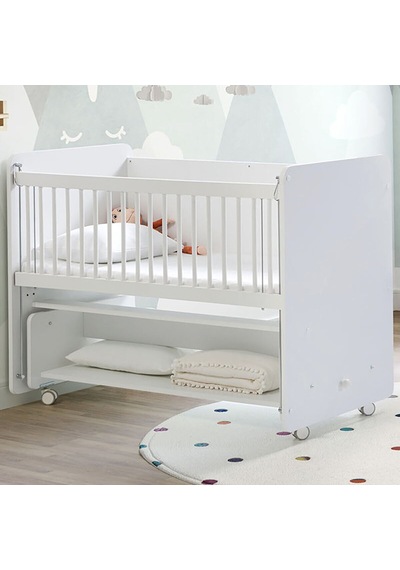 BW1090 - Pratik Sallanır Anne Yanı Beşik Beyaz
