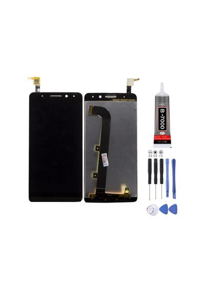 General Mobile Gm5 Plus Uyumlu Lcd Ekran Çıtasız Siyah + Montaj Kiti