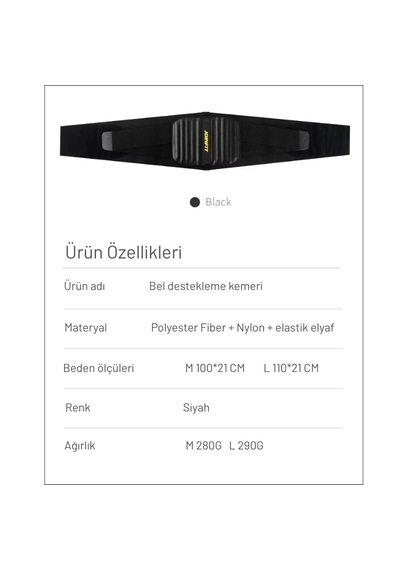 Postür Düzeltme Ve Bel Destekleme, Dik Duruş Korsesi Ve Ağırlık Kemeri Siyah Large