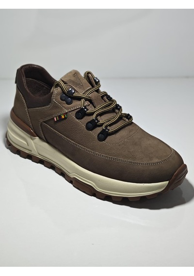 Voyager M436 Kahverengi Erkek Günlük Deri Comfort Casual Ayakkabı Kahverengi
