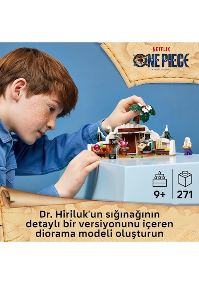 LEGO® ONE PIECE Dr. Hiriluk’un Sığınağı 75641 - 9 Yaş ve Üzeri Çocuklar için 3 Minifigür İçeren Oyuncak Yapım Seti (271 Parça)