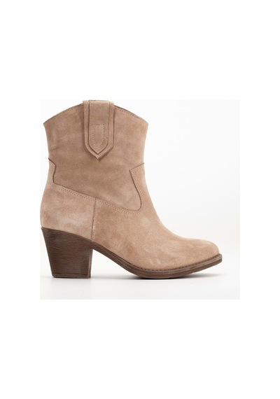 Analin Shoes Kadın Hakiki Deri Western Kovboy Bot Vizon