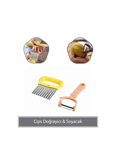 Cips Doğrayıcı &amp Soyacak - Somon Pembe Diğer