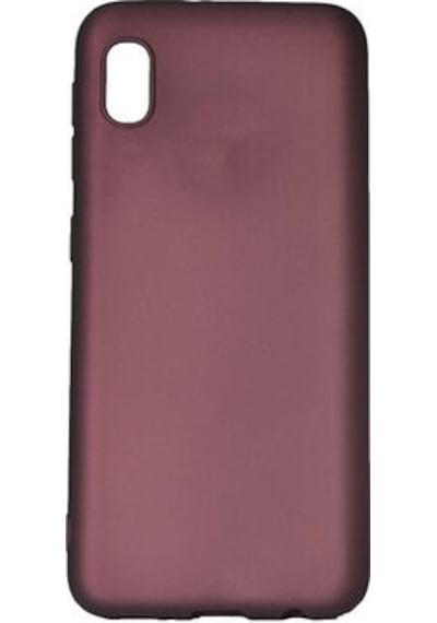 Samsung Uyumlu Galaxy A01 Core Kılıf Esnek Yapılı İnce Slim Silikon Kapak Ryc/premier Bordo