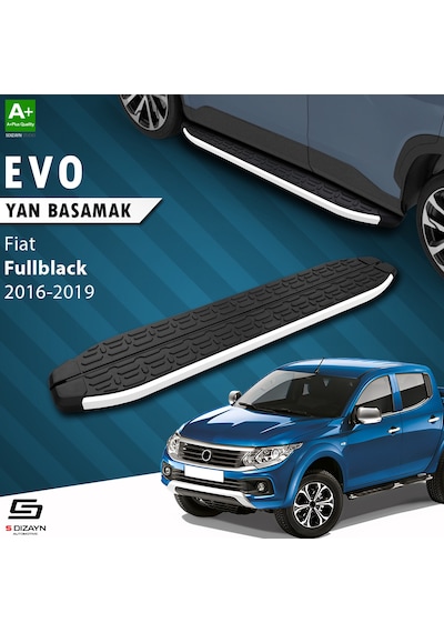 S-dizayn Fiat Fullback Evo Aluminyum Yan Basamak 193 Cm 2016 Üzeri