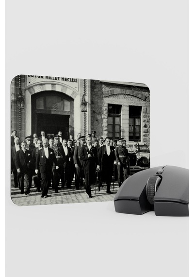 Mustafa Kemal Atatürk V1 22x18 Gaming Kauçuk Kaymaz Taban Mouse Pad Fare Altlığı