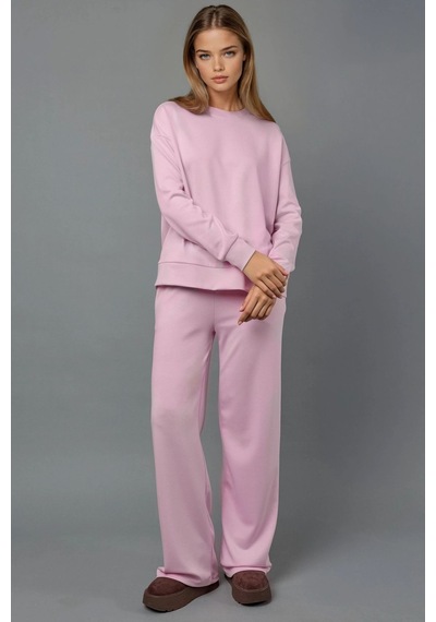 Hiccup Modal Dokunuşlu Basic Sweatshirt Allık Pembe