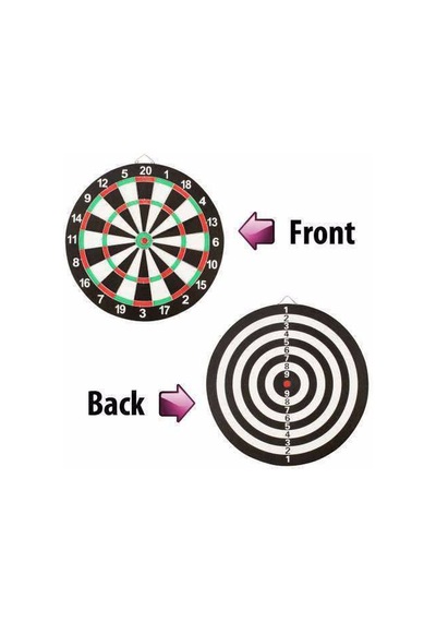 Ev Ofis Monteli 4 Oklu Dart Tahtalı Çift Taraflı Dart Seti