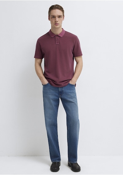 Mavi - Bordo Polo Tişört 0613311-70426
