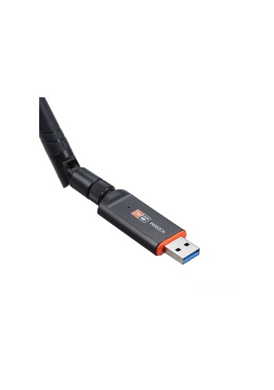 Vkemall "çift Bantlı 1200m Usb Wifi Alıcı - 5g Bağlantı, Wps Düğmeli, Harici Antenli"