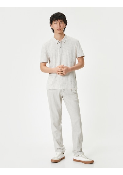 Koton Polo Yaka Tişört Slim Fit Düğmeli Dokulu Kısa Kollu Gri Melange Desenli 4sam10212mk Gri Melanj Koton Polo Yaka Tişört Slim Fit Düğmeli Dokulu Kısa Kollu Gri Melange Desenli 4sam10212mk Gri Melanj