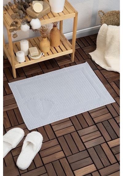 Leoline %100 Pamuk Premium Ayak Havlusu - Gri