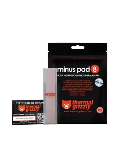 Thermal Grizzly Minus Pad 8 120 X 20 X 1.0 Mm