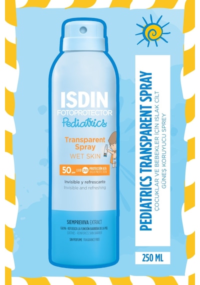 Isdin Fotoprotector Pediatrics Transparent Spray Wet Skin Spf 50 250 ML