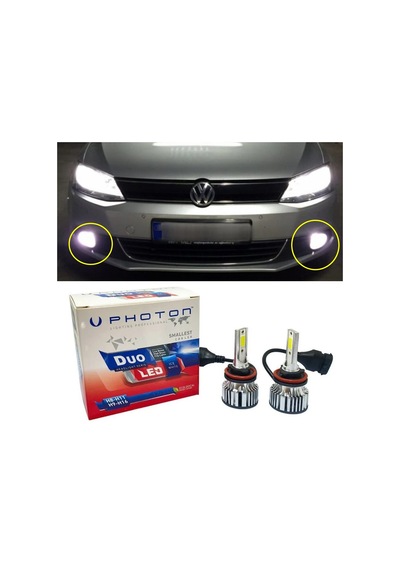 Vw Jetta Mk6 Led Xenon Sis Farı Ampulü Hb4 Duo Yeni Seri Beyaz 2010-2018