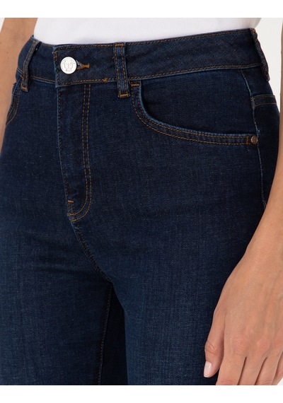 Pierre Cardin Kadın Koyu Mavi Pantolon Jean 50307071-vr032