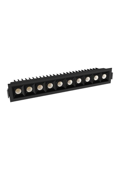 25w Sıva Altı Lensli Armatür Cri 95 4000 Kelvin Siyah