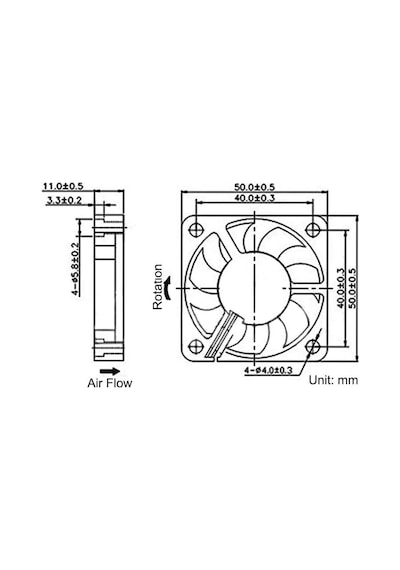 12v 5x5cm Fan