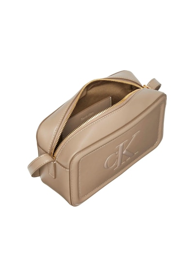 Calvin Klein Bold Ck Camera Bag Kadın Kahverengi Omuz Çanta-12242 Kahverengi