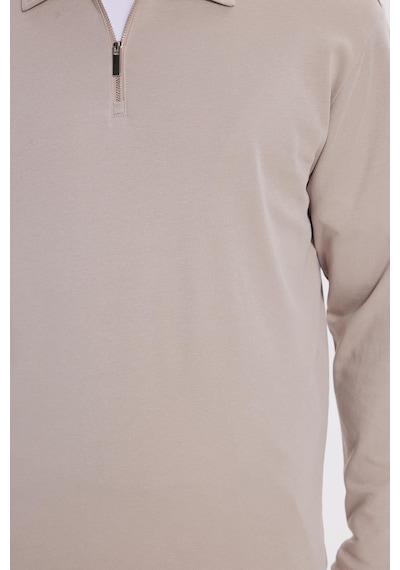 Tudors Erkek Relax Fit Rahat Kesim %100 Pamuk Yarım Fermuarlı Polo Yaka İnterlok Taş Sweatshirt-42154 Taş Tudors Erkek Relax Fit Rahat Kesim %100 Pamuk Yarım Fermuarlı Polo Yaka İnterlok Taş Sweatshirt-42154 Taş