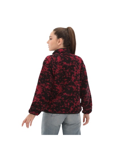 B0a5zuqefy1-r Timberland Prınted Full-zıp Sherpa Fleece Jacket Kadın Mont Siyah B0a5zuqefy1-r Siyah Kırmızı Siyah - Kırmızı