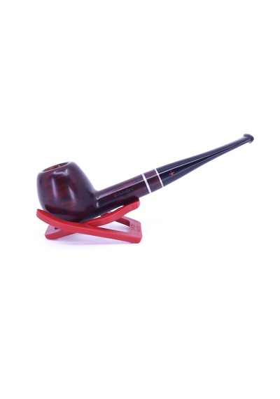 Şahin Kırmızı Yıldız Billiard 9mm Filtreli Ebonit Saplı Pipo 237060-103 Model 2