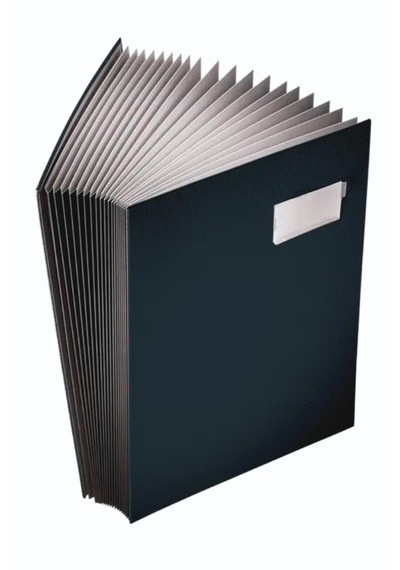 Leitz 5700-95 İmza Dosyası 20 Bölmeli Pp Siyah Evrak Dosyası
