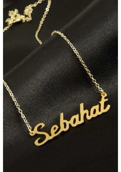 Sebahat İsimli Kolye -sarı N145 altın