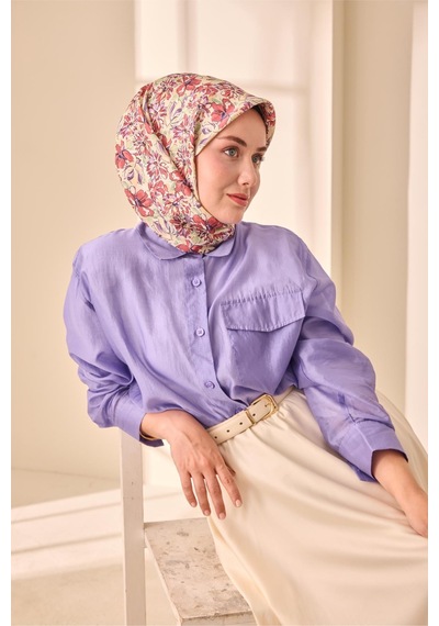 Silk Home Twill İpek Eşarp 11477-03 Ekru, Çliek Kırmızısı, Krem, Su Yeşili, Mor, Siyah
