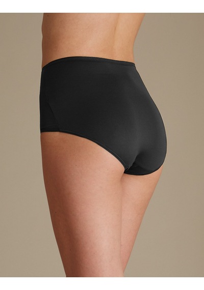 Marks & Spencer 5'li Dikişsiz Full Brief Külot Seti T61004104 Siyah
