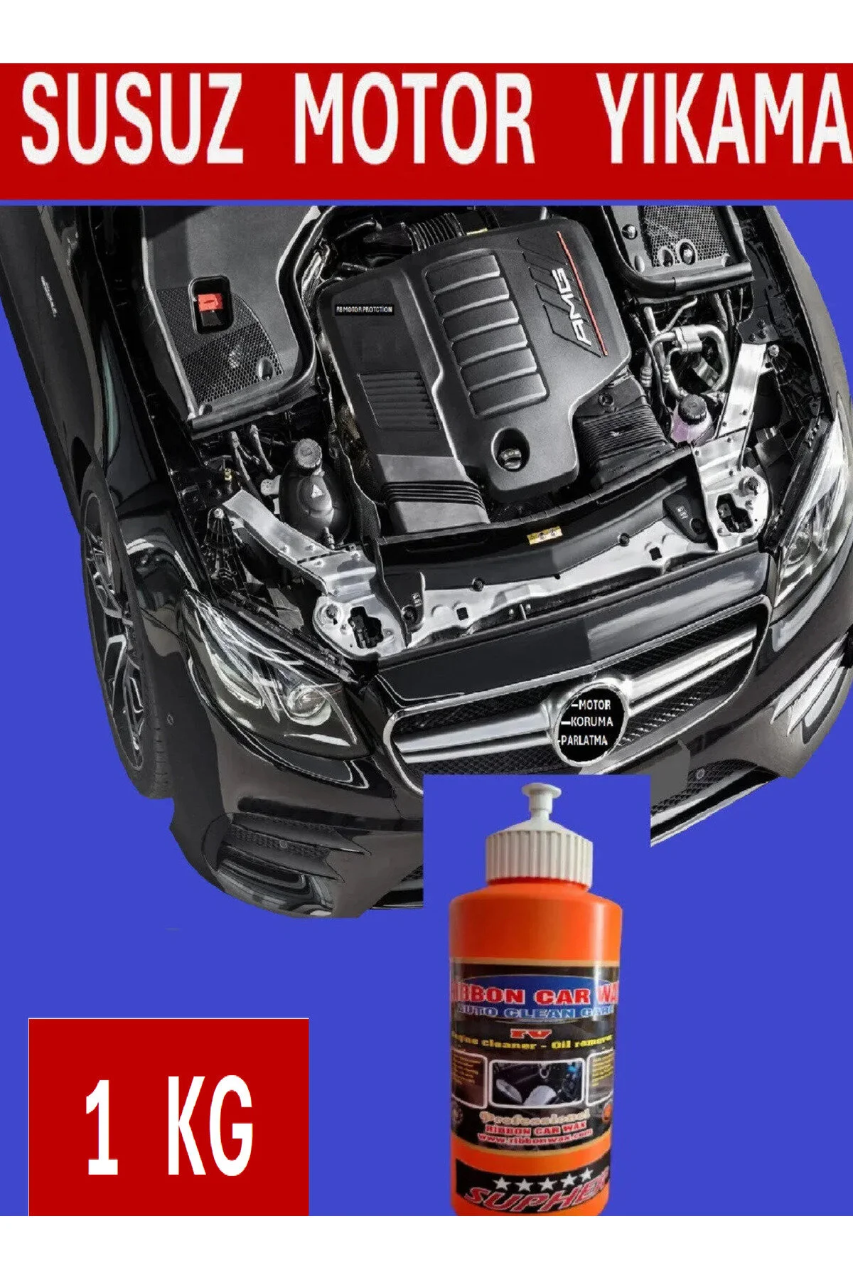 Motor Rv Susuz Motor Yıkama Temizleme Temizleyici Sıvısı 1 Kg