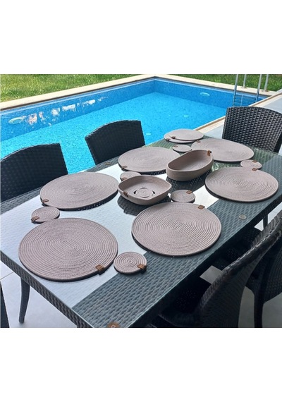 Supla Takımı, 6 Kişilik, Amerikan Servis, Bej Bej