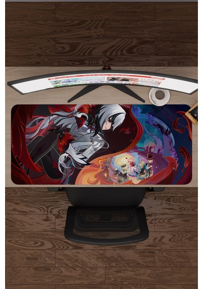 Arlecchino Genshin Impact Anime Gacha V3 - 90x40 Xxl Gaming Mouse Pad Fare Altlığı