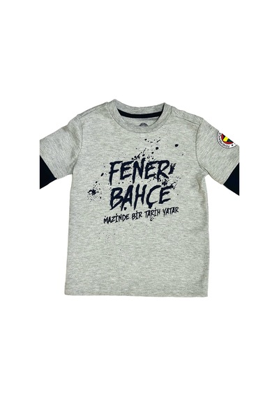 Fenerium Fenerbahçe Lisanslı Mazinde Bir Tarih Yatar Çocuk Sweat Gri