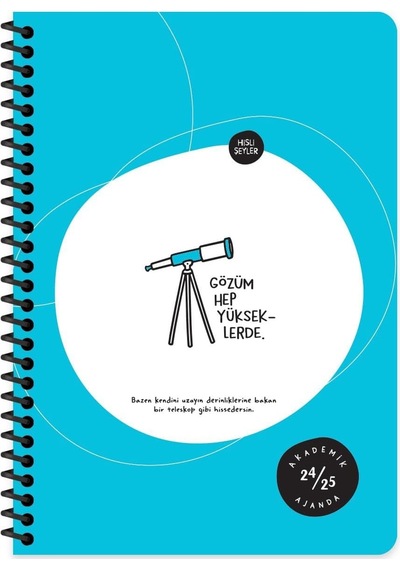 A5 Spiralli Akademik Ajanda - Gözüm Yükseklerde Genel