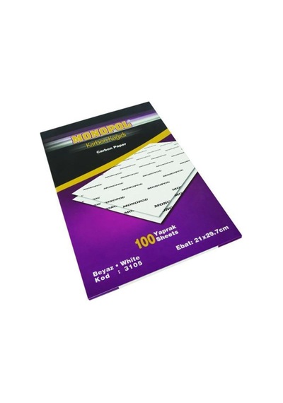 Karbon Kağıdı A4 210 297 Mm Beyaz Renk 5 Adet Beyaz