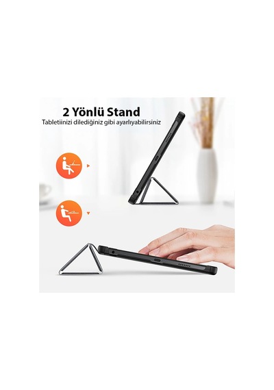Dux Ducis Lenova Tab M10 10.6 Domo Series Premium Deri Kılıf- 5775 Arka Kapak