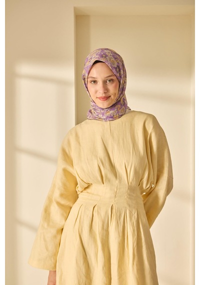 Silk Home Soft Eşarp 73090-11 Eflatun, Butter Yellow, Taş,vizon