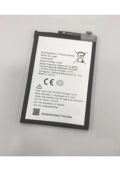 Tecno Spark Go 1 Kl4 Batarya 5000 Mah