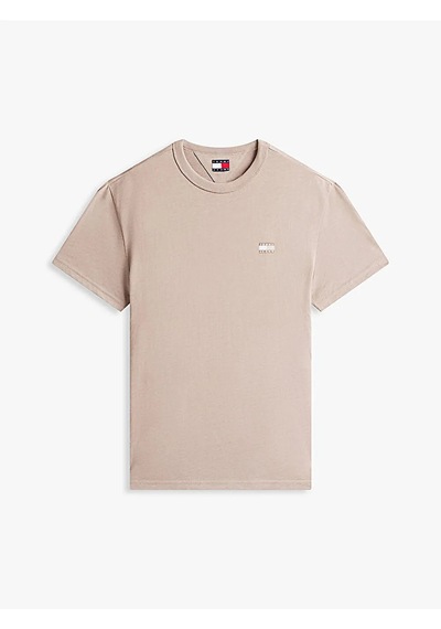 Tommy Hilfiger Tjm Reg Badge Tee Ext Erkek Gri T-shirt - Dm0dm22667