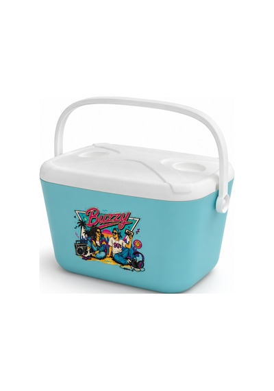 20 Lt Buzzy Retro Buzluk Termos 1179 Cooler Box -398 Açık Mavi