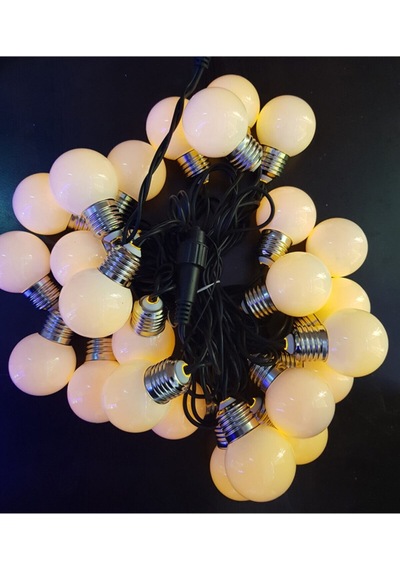 10 Mt Ip65 Dış Mekana Uygun Top Led Bahçe Aydınlatma Günışığı Amber
