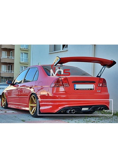 Honda Civic Vtec 2 Custom Arka Tampon Eki Fiberglass Boyasız