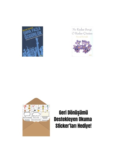 Daha Fazla Özgürlük + Ne Kadar Sevgi O Kadar Çözüm + Okuma Sticker'ları