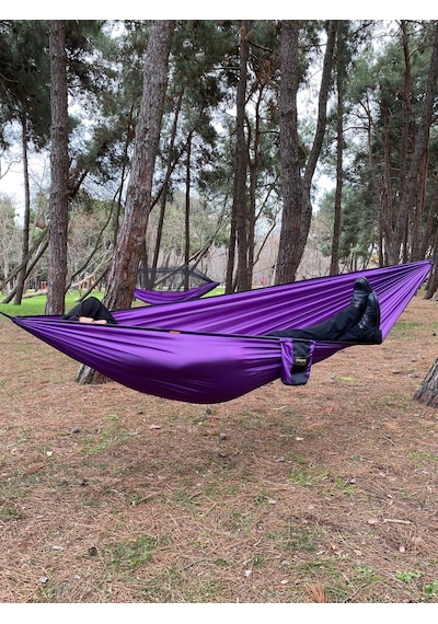 Camp And Map Premium Hamak 275x150 Cm 175kg Taşıma Mavi