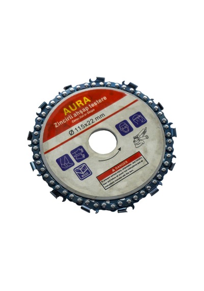 Aura Zincirli Ahşap Testere 115 mm (Taş Motoru İçin)