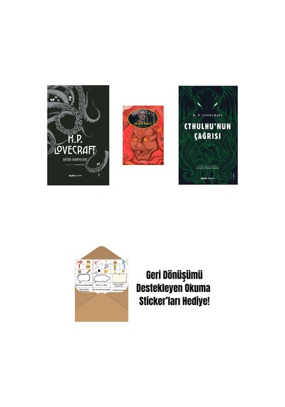 H.p. Lovecraft - Bütün Hikayeleri Ciltli + Dunwich Dehşeti + Cthulhu'nun Çağrısı + Okuma Sticker'ları