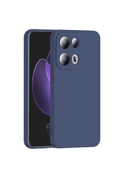 Oppo Reno 13 Pro Kılıf Yumuşak Silikon Kamera Korumalı Lansman Celikaksesuar Lacivert
